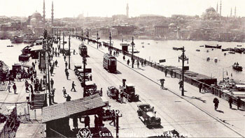 galatabrug, istanbul, 1930